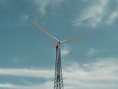 Wind Turbine Under the Sky