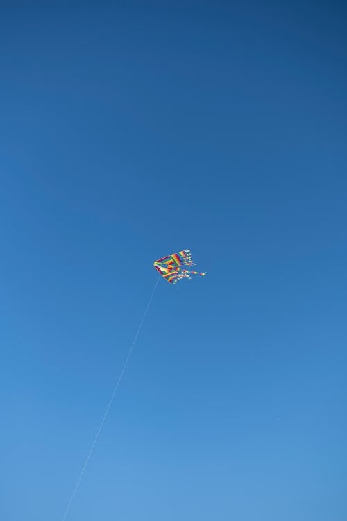맑은 하늘, 바람 부는, 연의 무료 스톡 사진