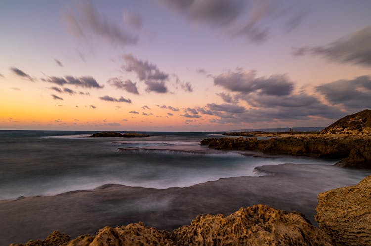 Clouds Over Ocean Shore