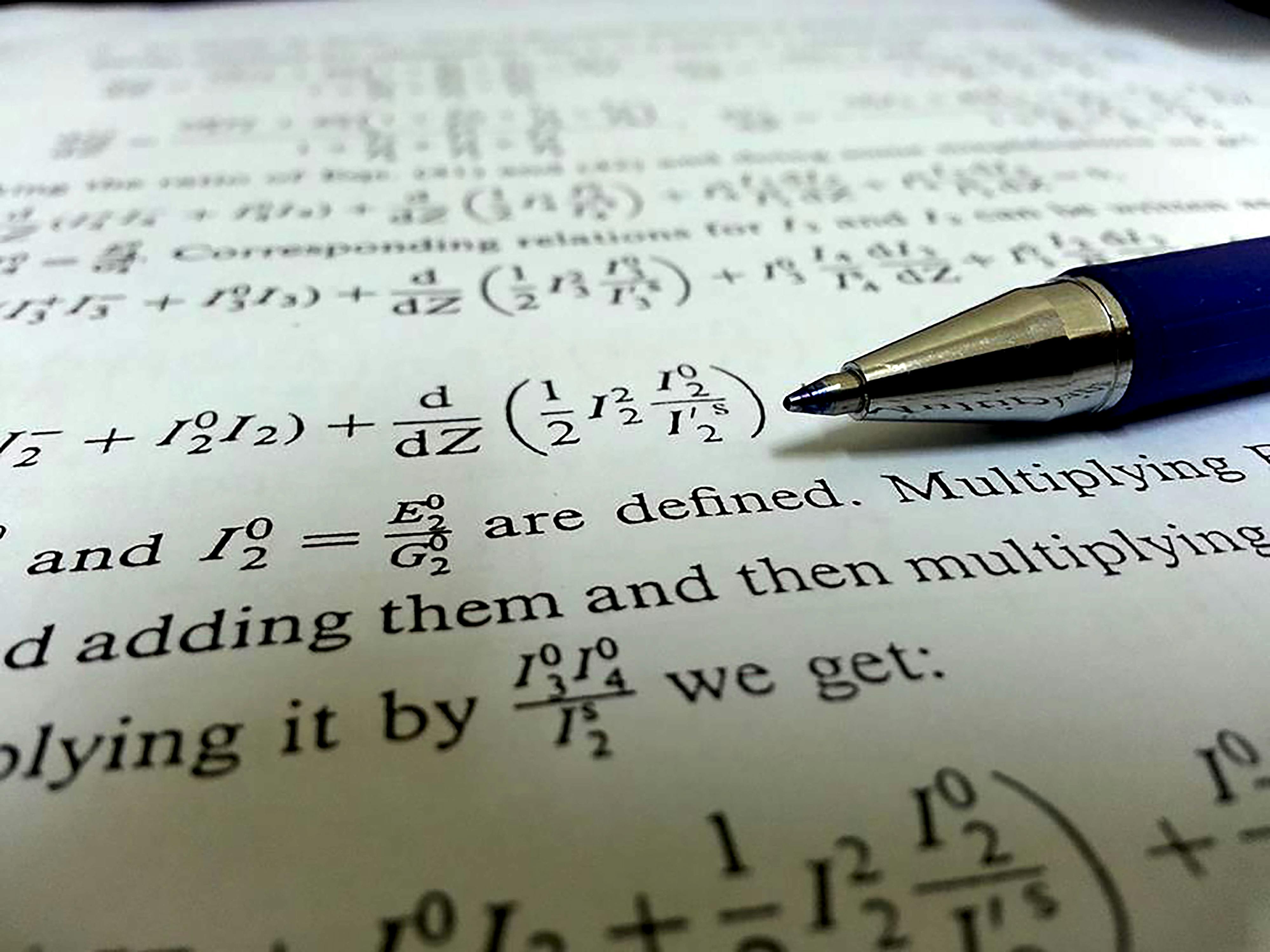 Free stock photo of equation, paper, pen