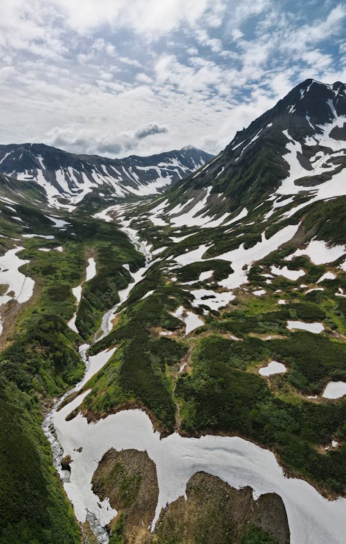 Gratis arkivbilde med antenneopptak, dal, dronefotografi