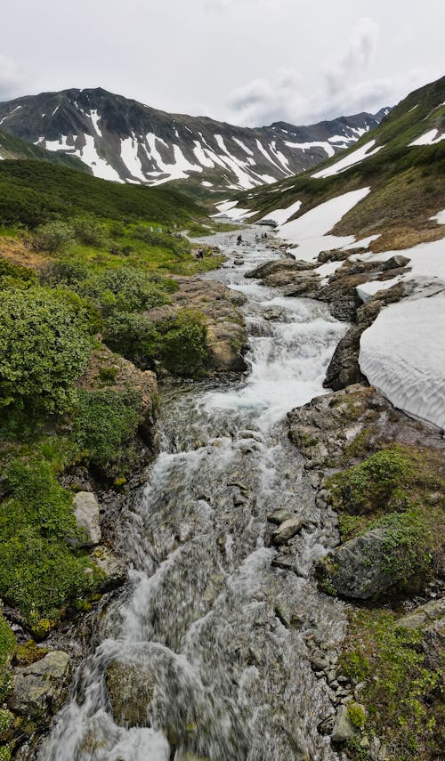 Drone Shot of a Stream 