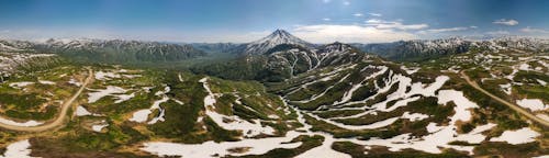 Gratis arkivbilde med dronebilde, fjell, fjell bakgrunnsbilde