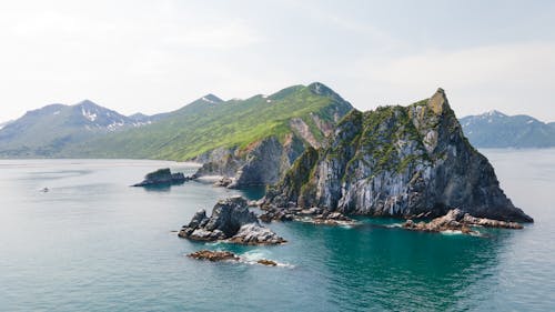 Kostenloses Stock Foto zu berge, drohne erschossen, gewässer