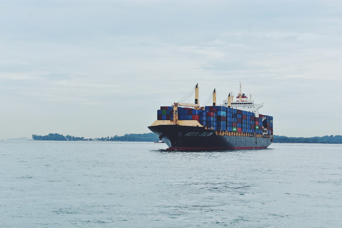Kostnadsfri bild av behållare, hav, lastfartyg
