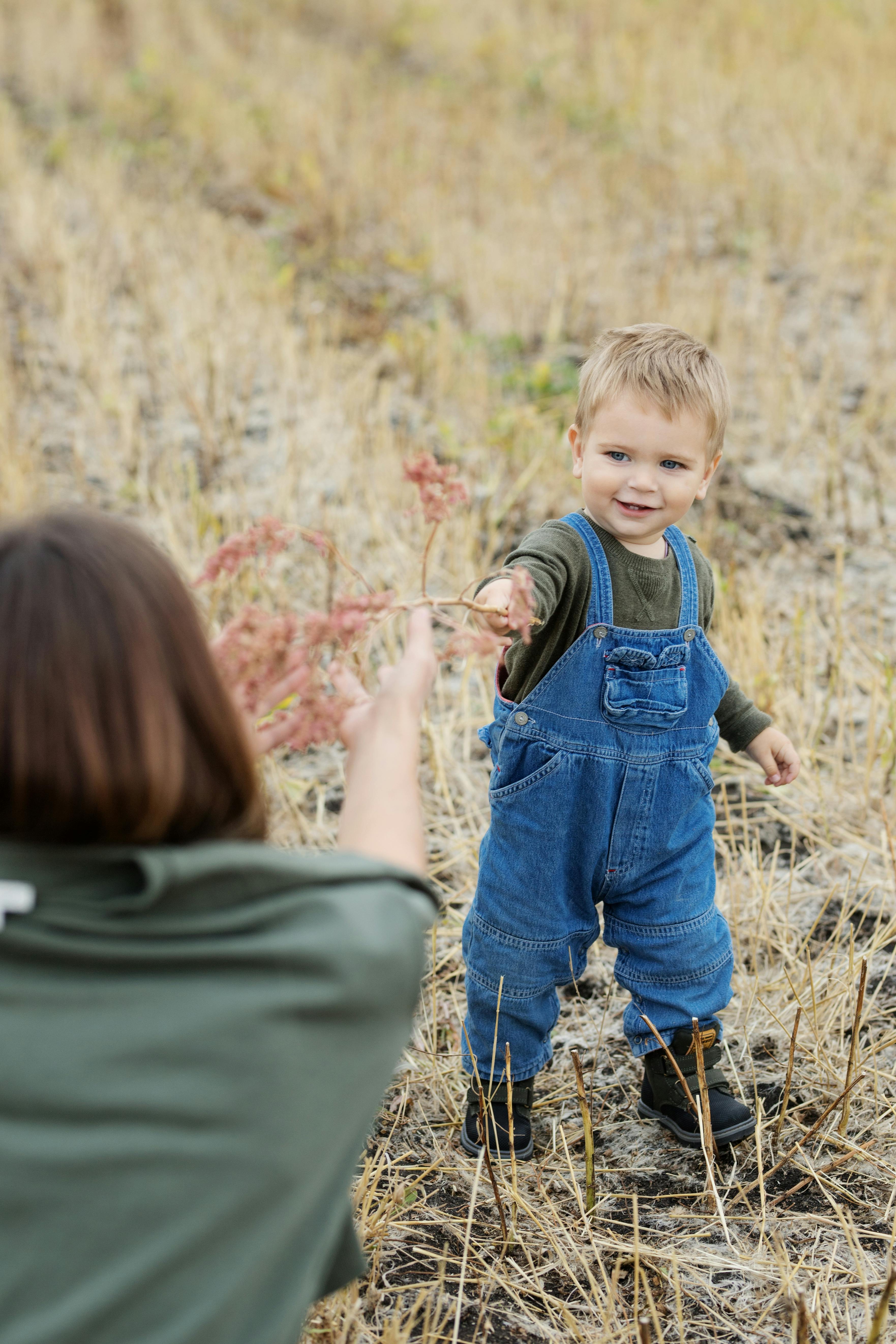 Woman little boy Alamy