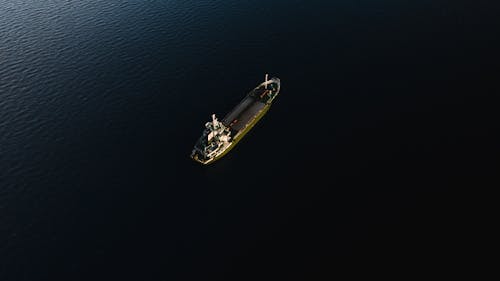 Aerial Photography of a Ship