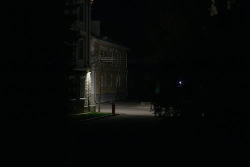  Concrete Buildings during Night Time