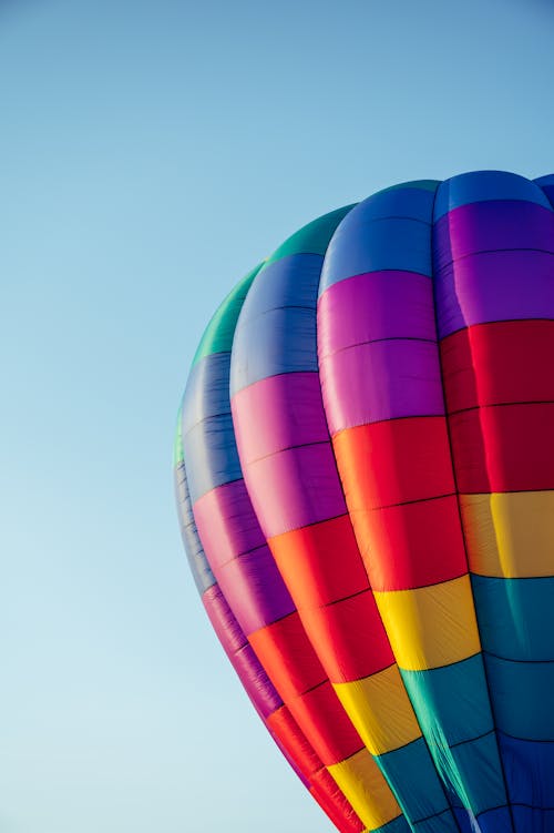 Free Colorful hot air balloon in the sky Stock Photo