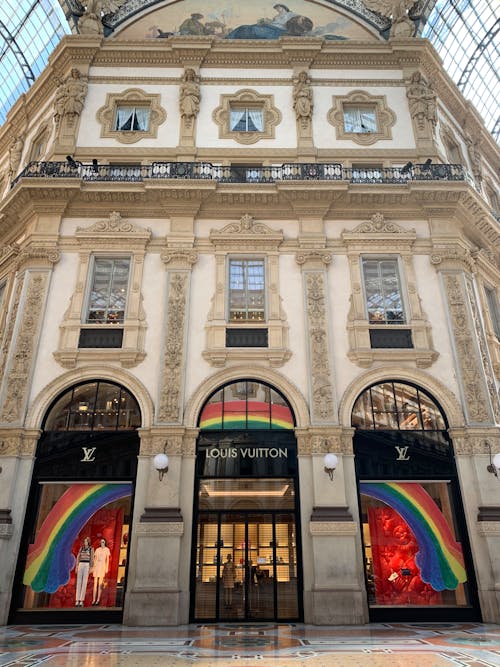 Free stock photo of galleria vittorio emanuele ii, louis vuitton, milan