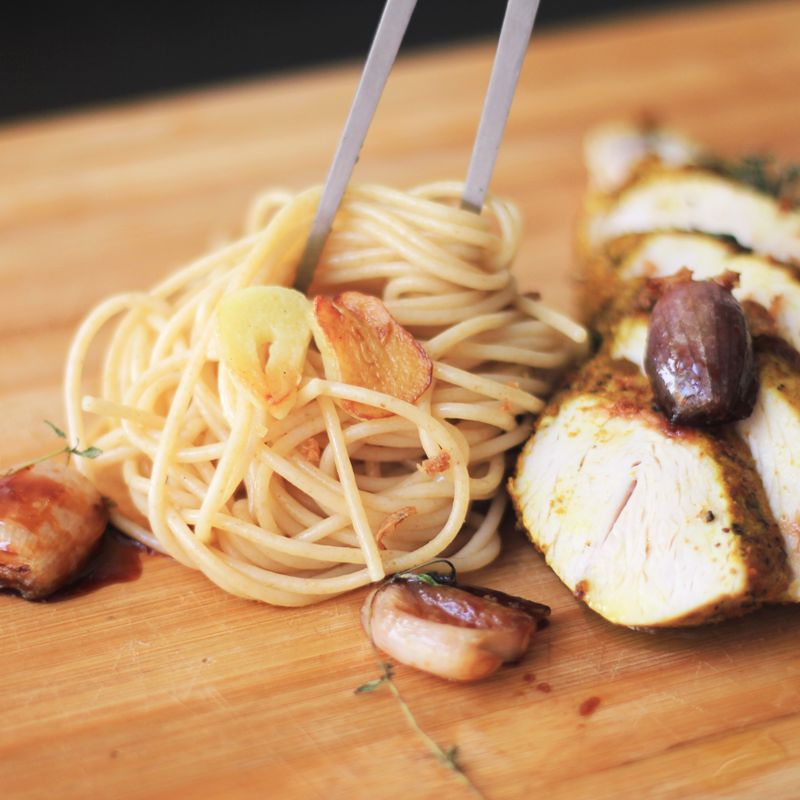 Classic Roast Chicken with Lemon, Garlic and Thyme