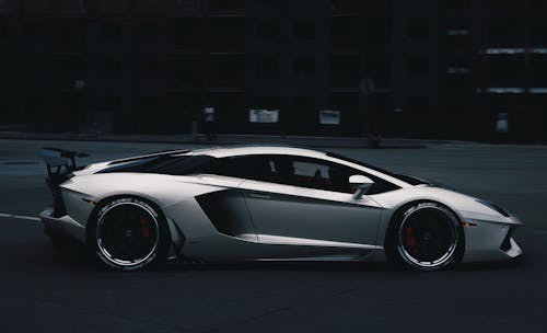 A Lamborghini on the Road