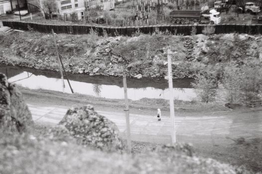 High Angle View of a Rural Area 