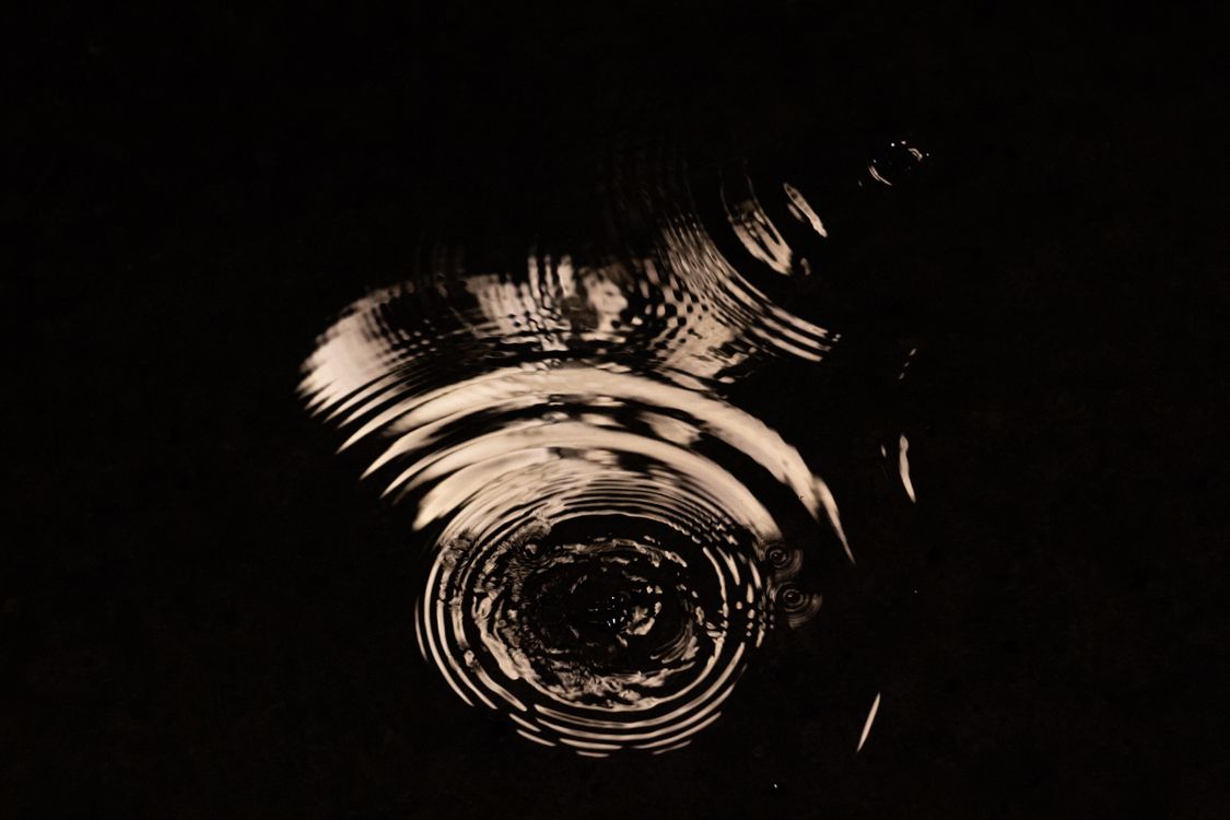Hot Spring Water Ripple Reference Night Water Ripples at Night · Free Stock Photo