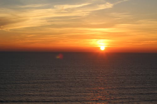 Free stock photo of sea sunset, sunset