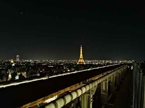 Free stock photo of arc de triomphe, city at night, city lights Stock Photo