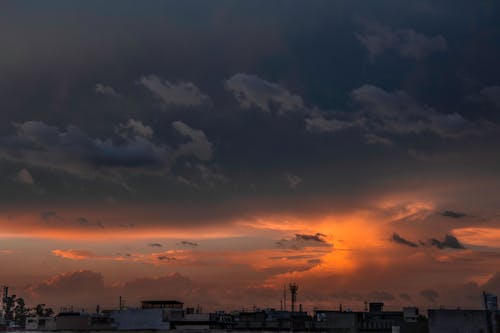 Foto profissional grátis de pôr do sol