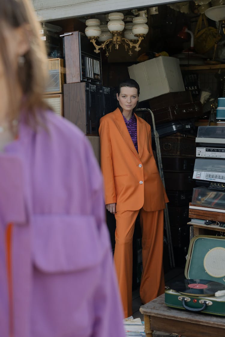 Woman In An Orange Suit