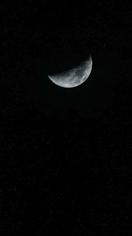Free A Crescent Moon in the Sky Stock Photo