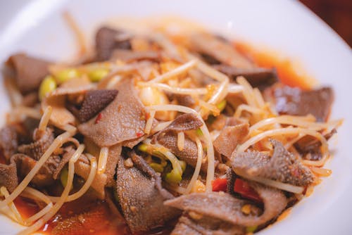 Close-Up Shot of a Dish on a Plate