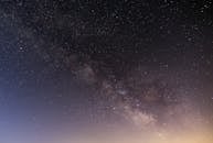 星空景色令人惊叹，银河系与无数星星点缀其中