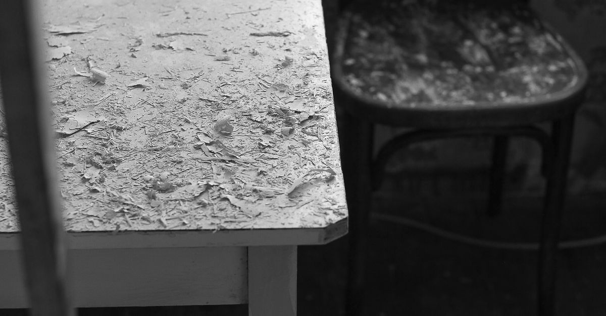 Destroyed Table and Chair · Free Stock Photo
