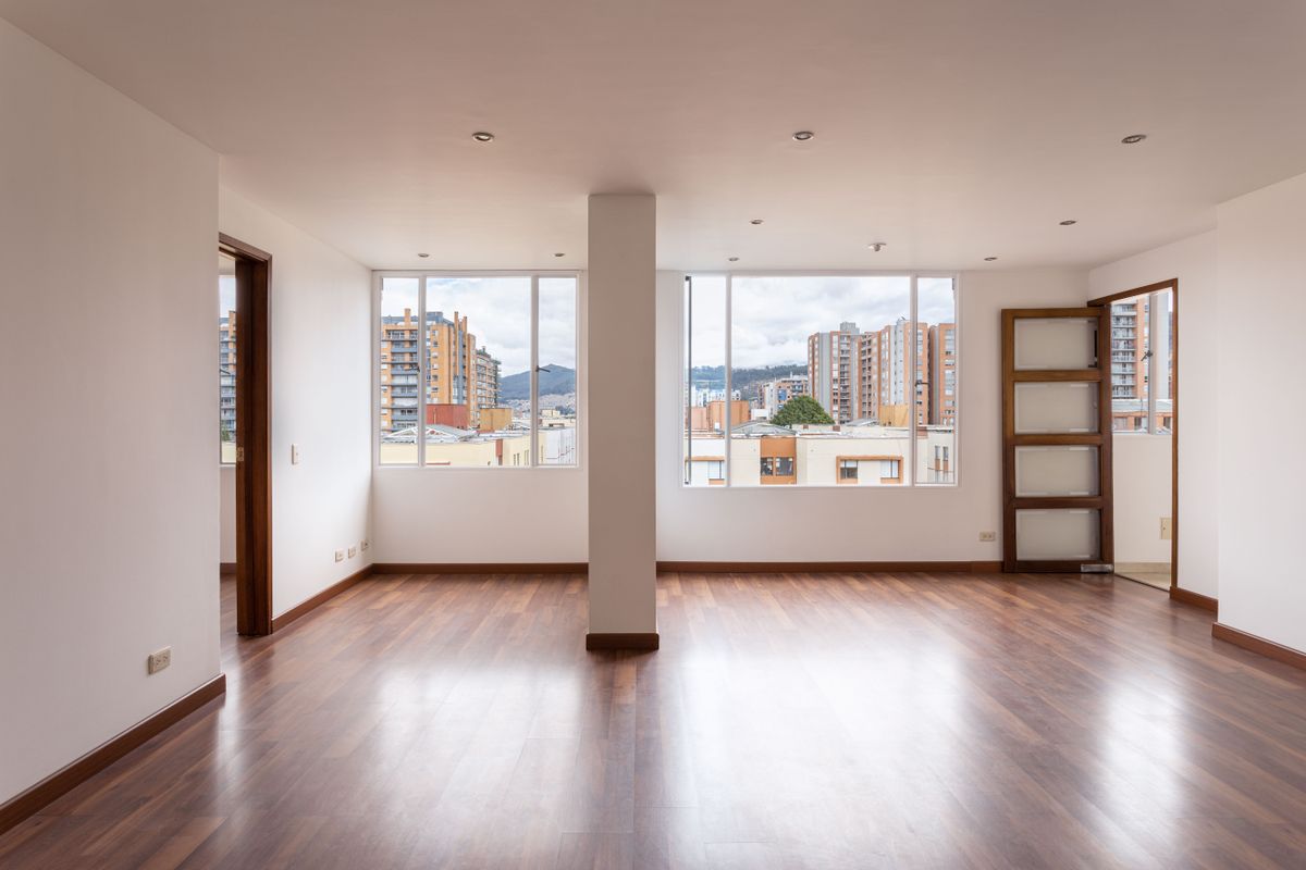 A bright, empty rental property cleaned and ready for a new tenant handover.