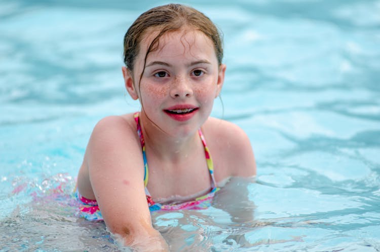 Freckled Girl In The Water 