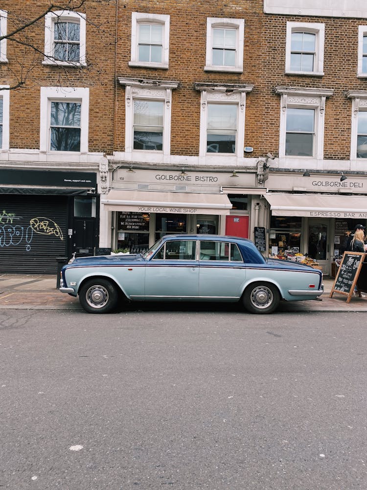 A Car Parked In A City