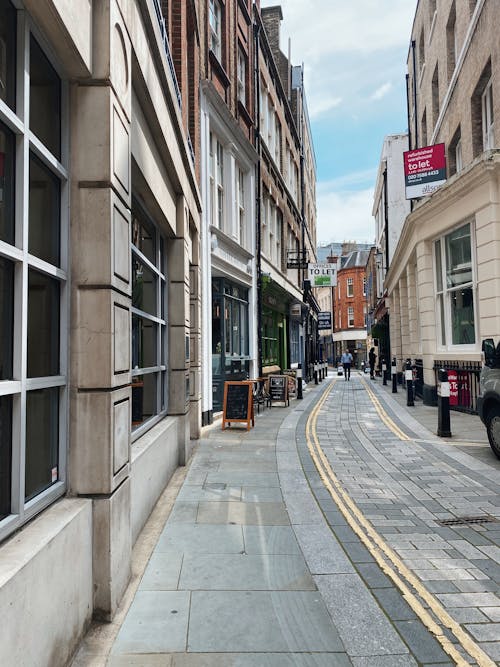 Pavement Between Buildings in Old Town