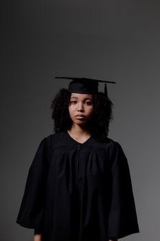 Woman in Black Academic Dress
