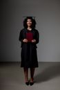 Woman in Black Academic Dress