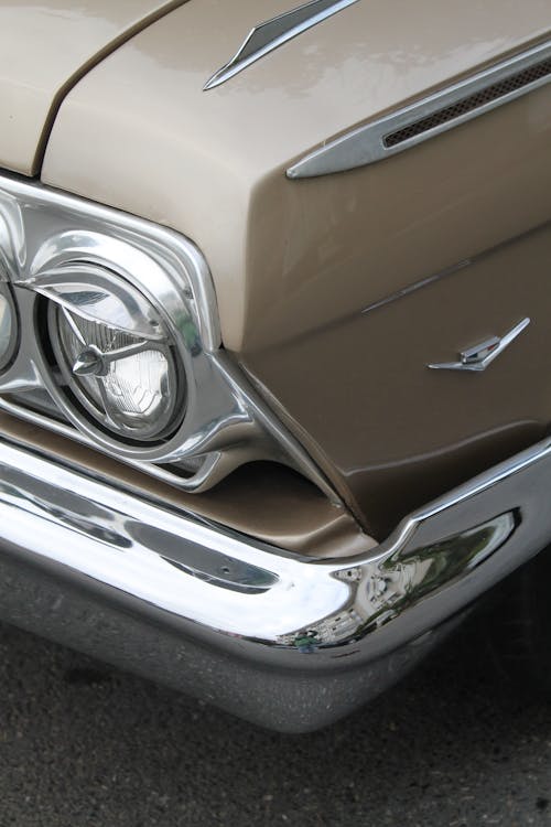 Brown and Silver Classic Car 