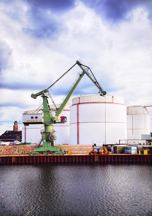 A Bulk-Handling Crane at the Port