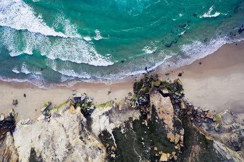 Drone Shot of a Beach 