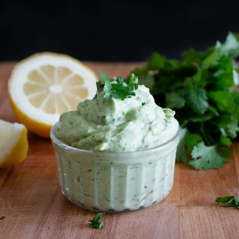 Green Chickpea and Cilantro Dip