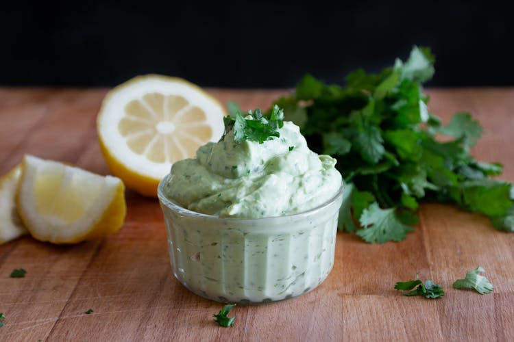 A Dipping Sauce In A Ramekin