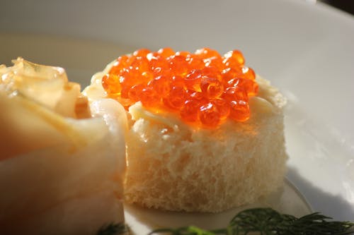 Foto profissional grátis de alimento, bolo, caviar