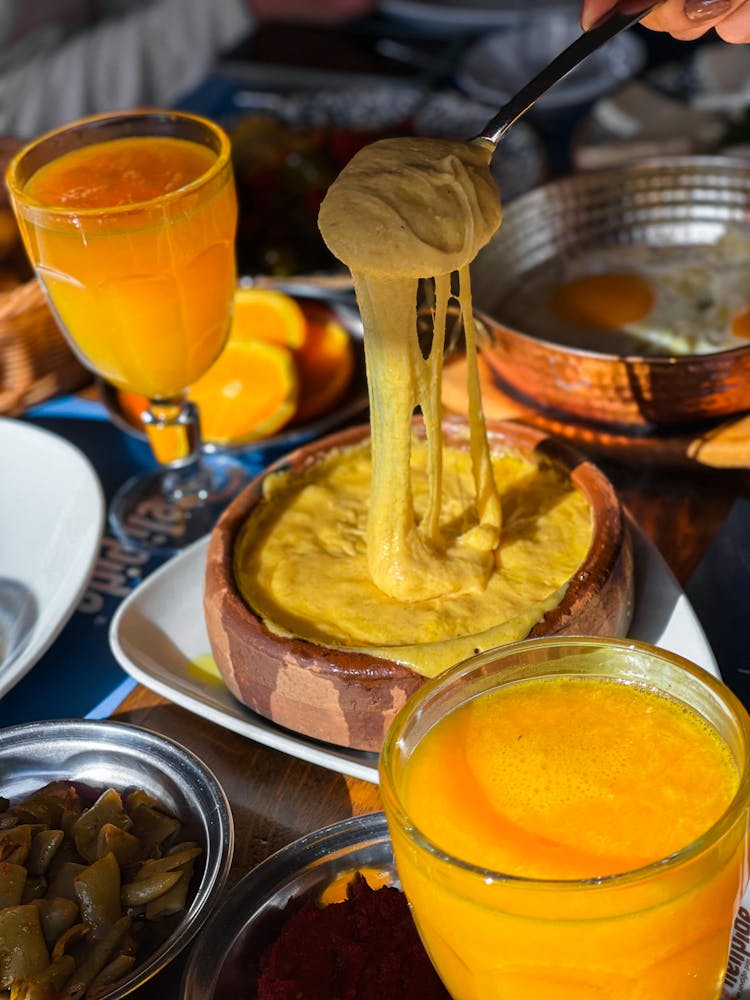 Traditional Dish On Table In Restaurant 