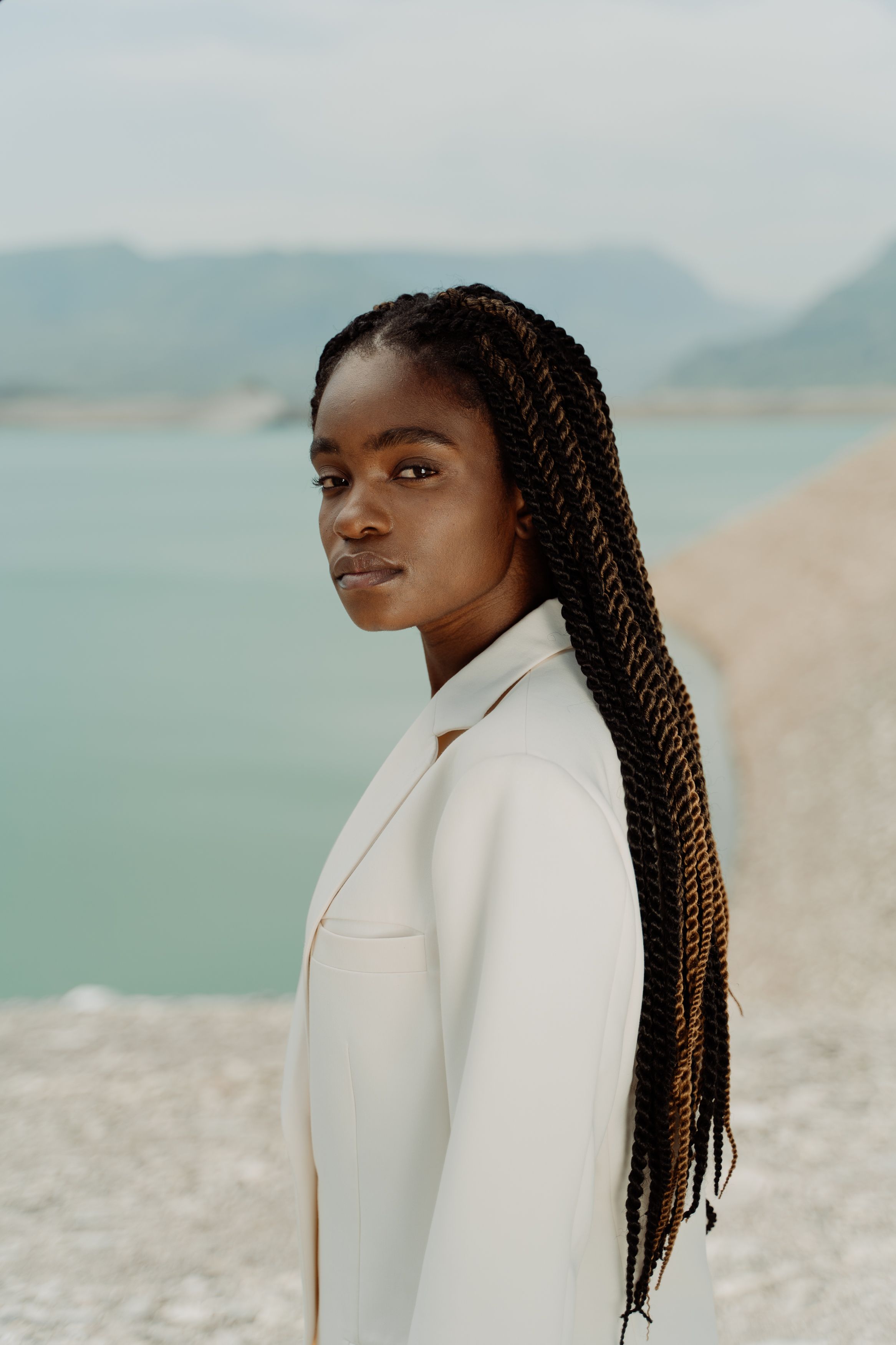 Woman in White Blazer · Free Stock Photo