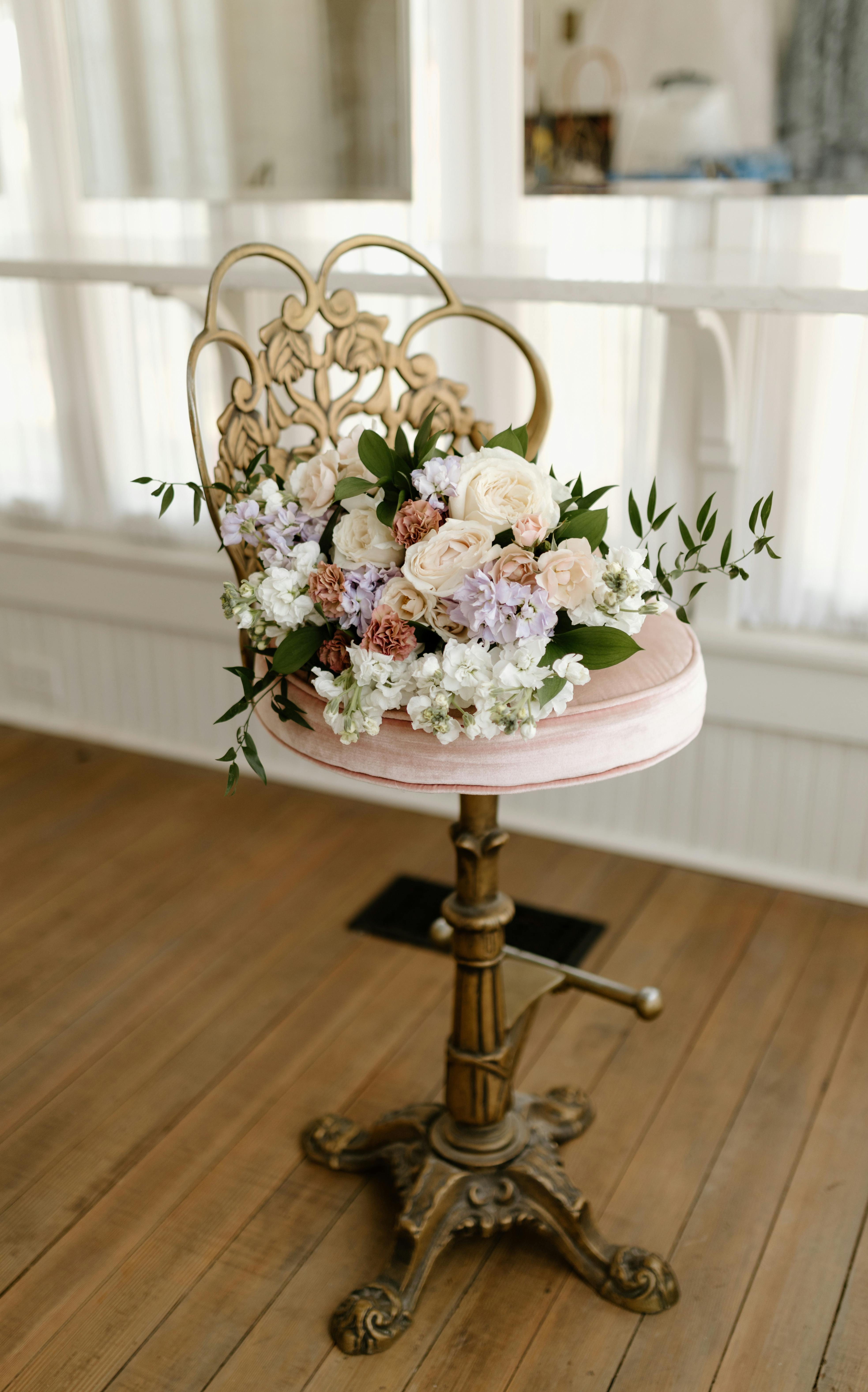 flower stool chair