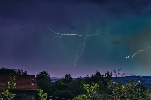 Lightning Strikes on the Sky 