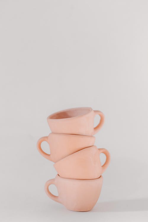 A Stack of Ceramic Tea Cups 