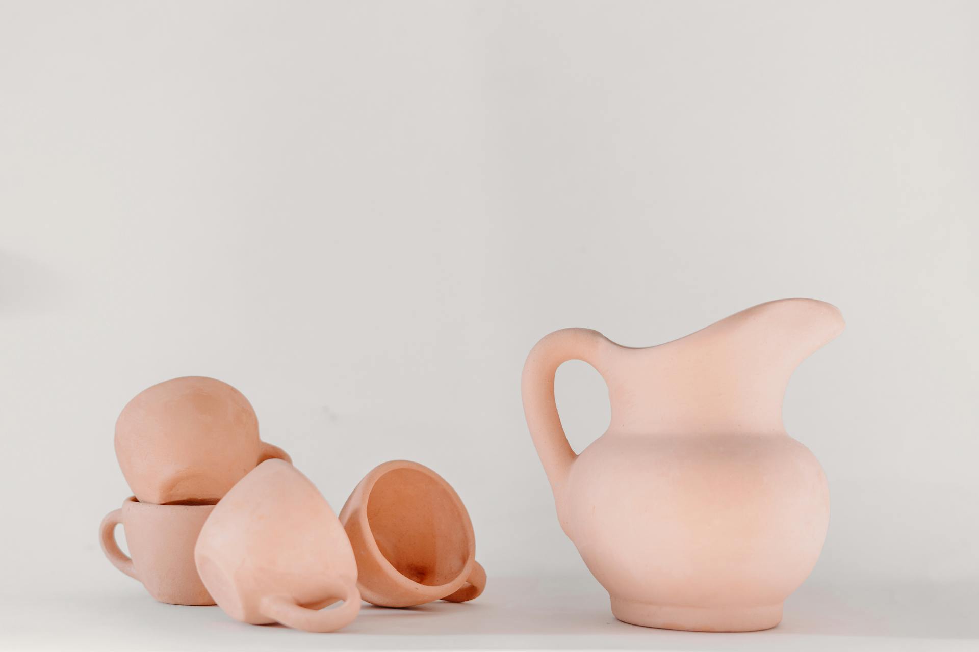 Clay Jug and Cups