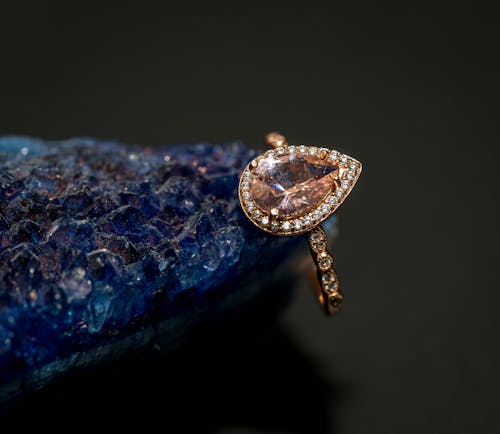 A Diamond Ring in Close-up Photography