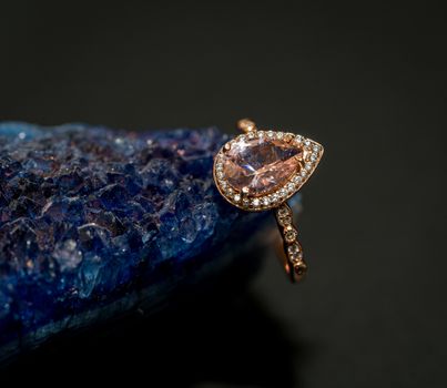 A Diamond Ring in Close-up Photography