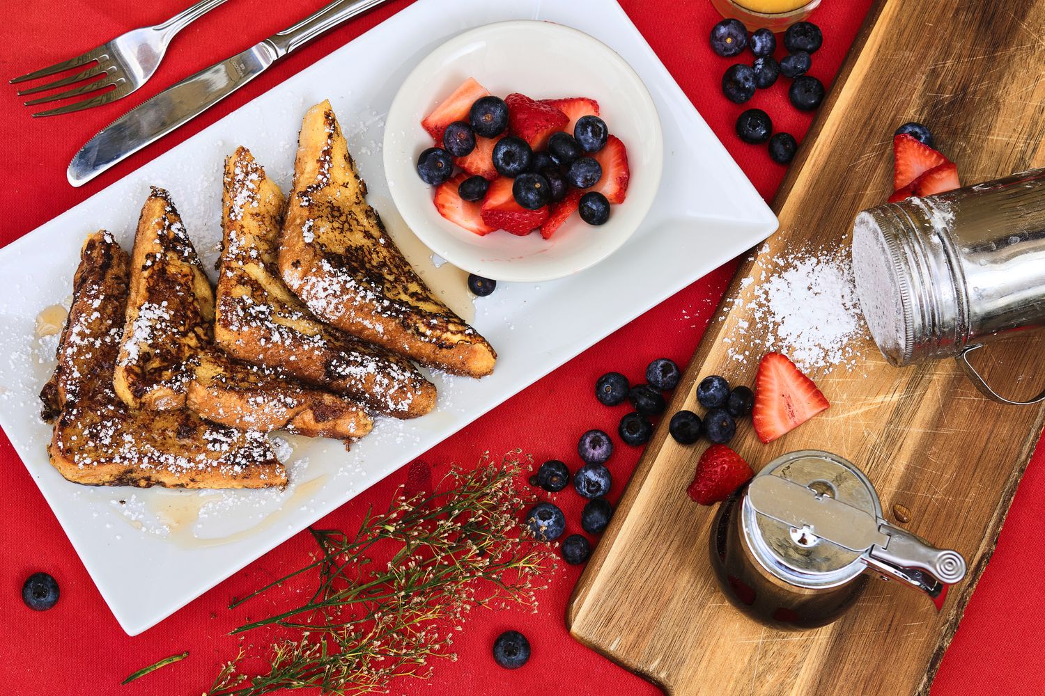 Market Eggs Benedict with Berries and Cream