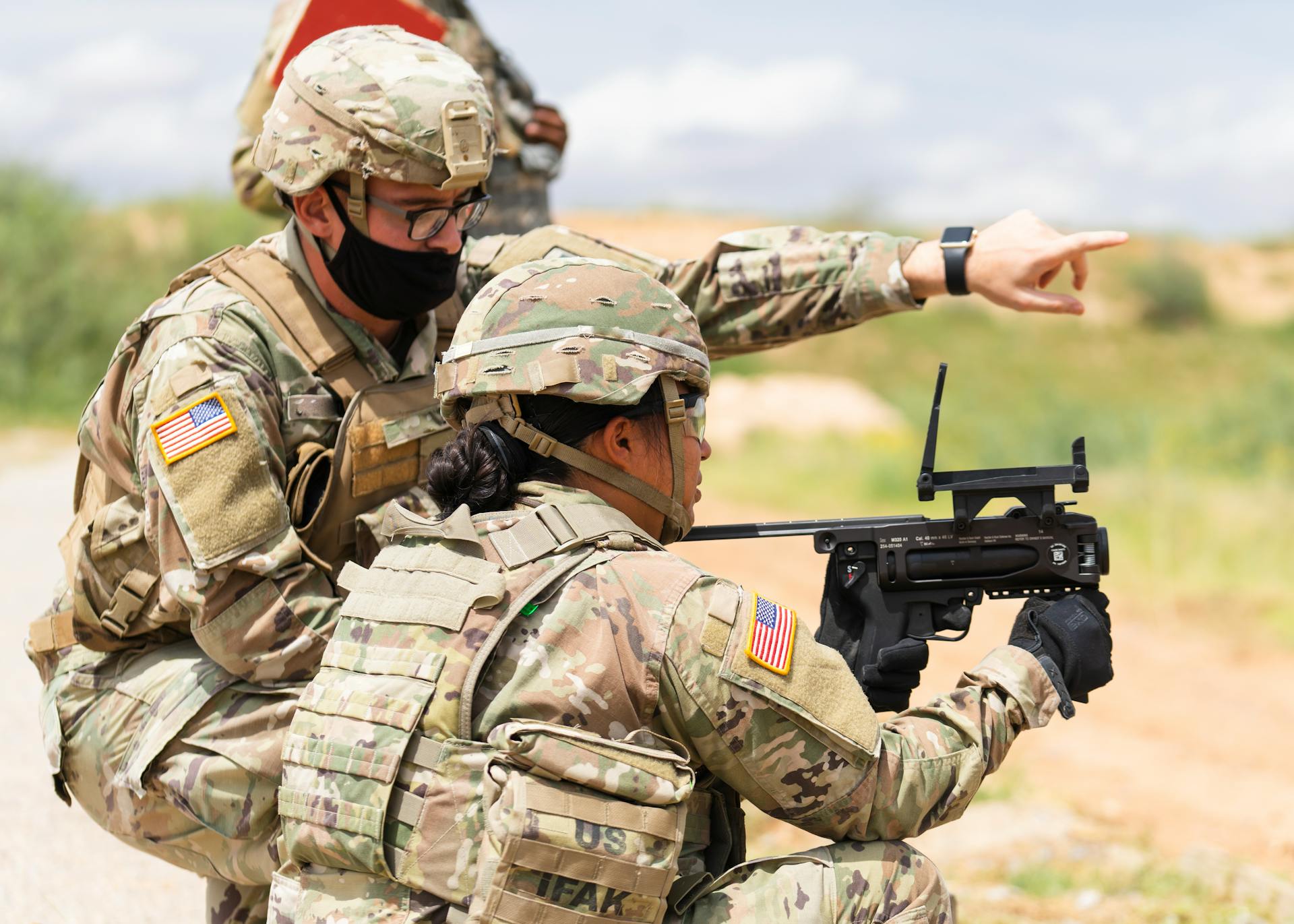 Us Army Having a Combat Training