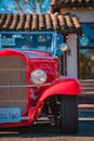 Red Vintage Ford Car