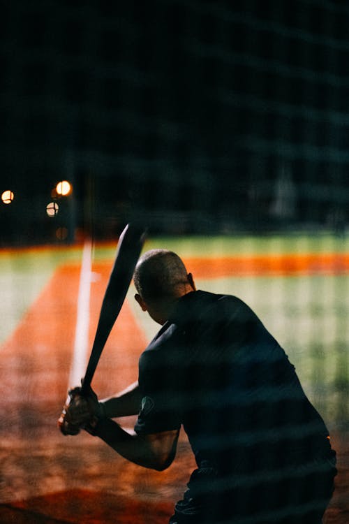 A Man Holding Baseball Bat